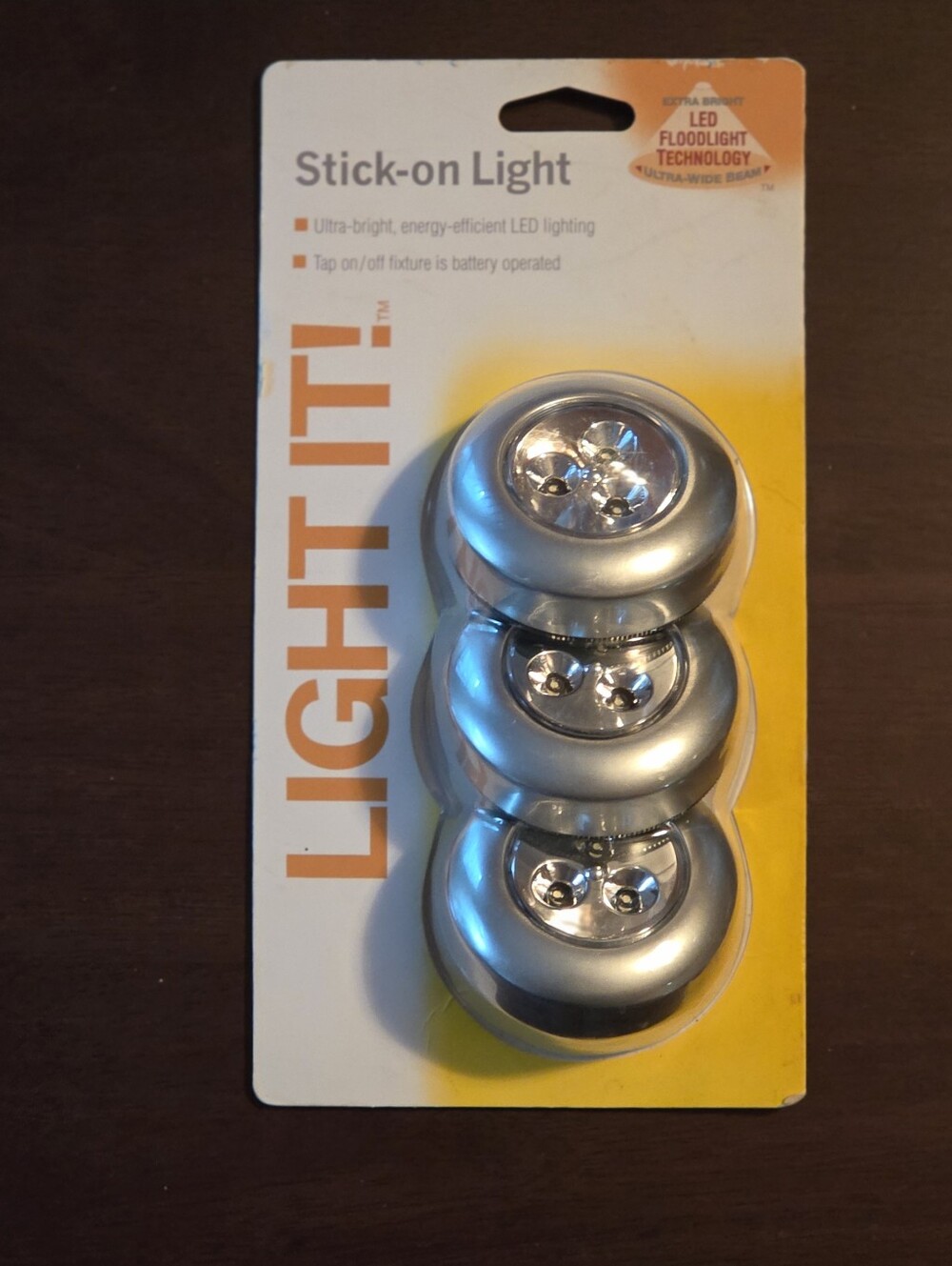 Silver LED Tap-On Accent Light - Brand